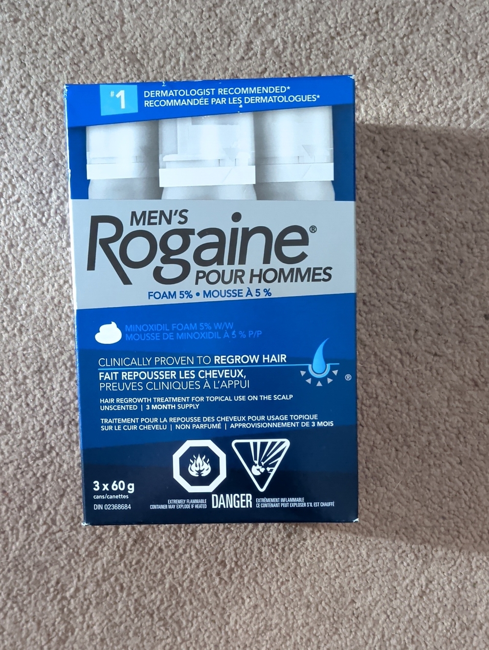 Men's Rogaine Foam 5% Minoxidil - Blue